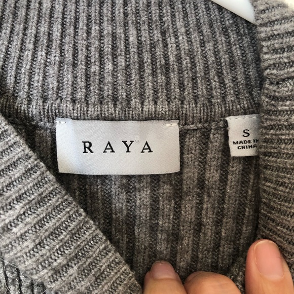 Raya Gray Knit Mock Neck Sweater Women's Size Small - Picture 4 of 5